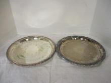 Silverplate Round Trays (Lot of 2)