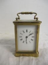 H & H France Brass Carriage Clock