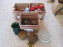 Beaded Orbs, Votive Holder, Lidded Boxes, Ornaments and Tassels