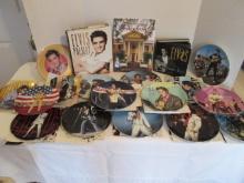 Elvis Photo Books and Collector Plates with COA's