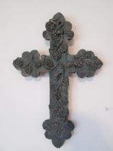 Sculpted Resin Cross Plaque