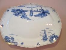 Vintage Delft Porcelain Platter