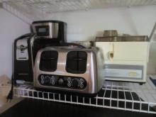 Breakfast Small Appliances-GE 4 Slice Toaster, Black & Decker 12 Cup Coffee Maker,