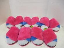 Dearfoam Unisex Fuzzy Platform Slippers (5 PR)