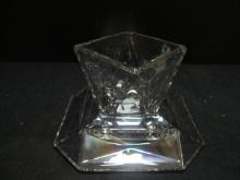 Partylite Art Iridescent Reversable Quad Crystal Prism Candleholder