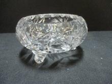 Footed Cut Glass Bowl