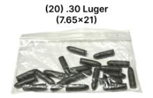 20rds. of .30 Luger (7.65x21) Ammunition