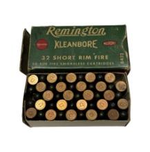 NIB Factory 48rds. of .32 SHORT Rimfire Remington Kleanbore Ammunition