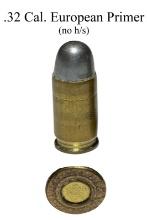 *UNIDENTIFIED* .32 Caliber European Primer Cartridge