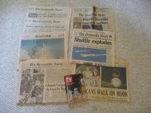 Astronaut and Space Shuttle Newspapers