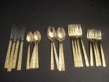 Set of 20 Rogers Kenwood Japan Golden Flatware