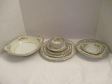 Eight Pieces of Noritake Cerulean China