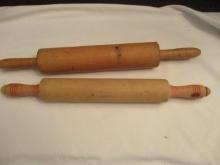 Two Wood Rolling Pins