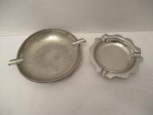 Two Vintage Metal Ashtrays