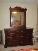 Seven Drawer Dresser with Mirror