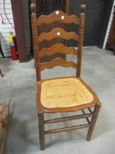 Cane Seat Ladder Back Chair