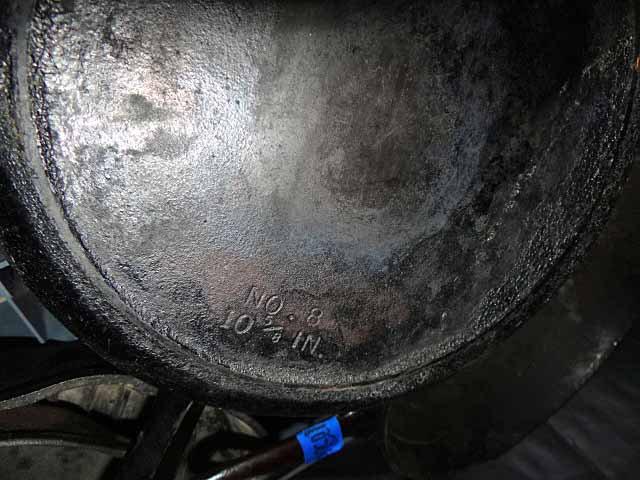 4 Cast Iron Skillets: Chicken Fryer With Double Pouring Spouts Has Diamond C Logo 11" Diam, 3.25" De