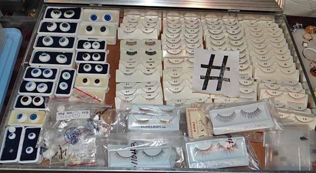 New Doll Making Supplies - Glass Eyes & Eye Lashes: 25 Pr. Glass Paper Weight Eyes, Mose By Tallina'