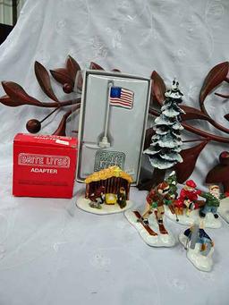 Department 56 Snow Village Figures - A Tree For Me, Outdoor Nativity Scene, VW With Tree, Pets On Pa