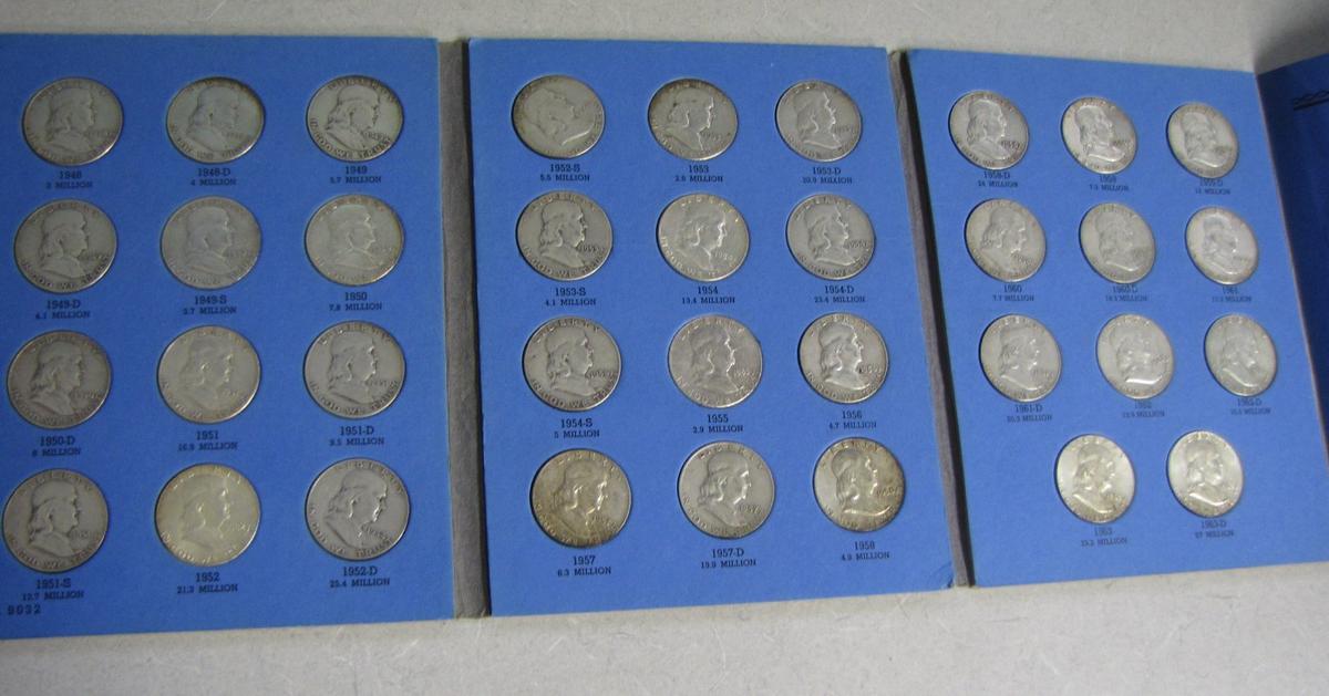 Silver Franklin Half Dollar set