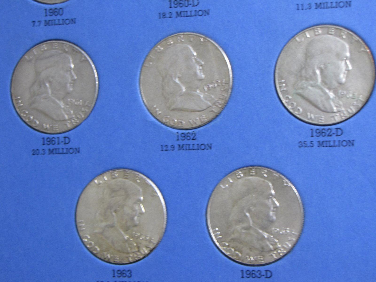 Silver Franklin Half Dollar set