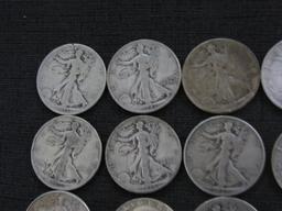 roll of 20 US silver half dollars