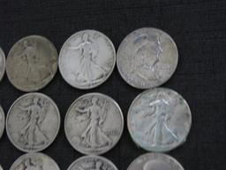 roll of 20 US silver half dollars