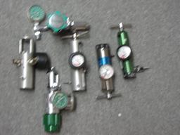 lot of 6 oxygen regulators