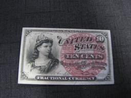 1863 fractional currency 10 cents