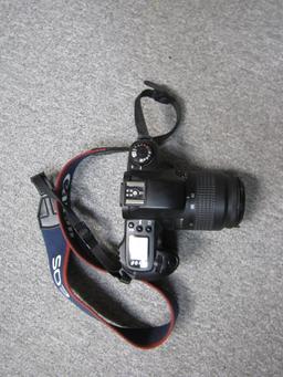 Canon EOS 35MM camera with EF AF lens & flash