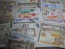 world wide currency lot of 104