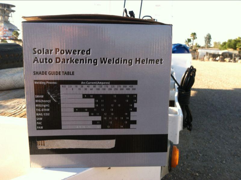 Unused Auto Darkening Welding Helmet