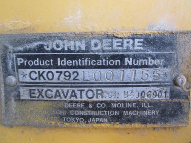 John Deere 792 Hydraulic Excavator,