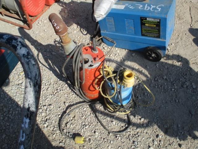 (2) Electric Submersible Water Pumps