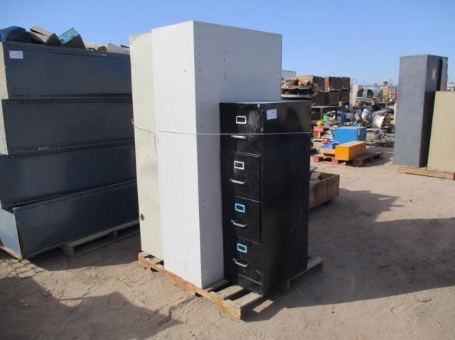 (2) 6' Tall Metal Cabinets,