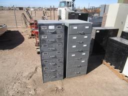 (2) Stand Up Filing Cabinets