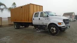 2003 Ford F650 SD S/A Crew-Cab Chipper Truck,