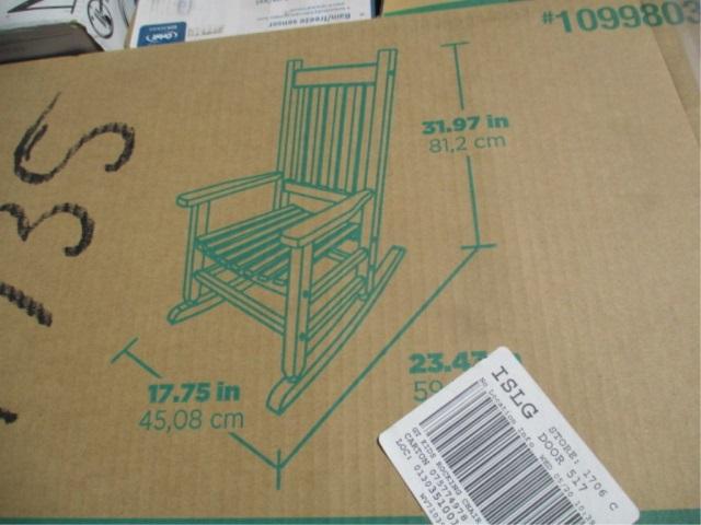 Lot Of Rocking Chair & Stove Board