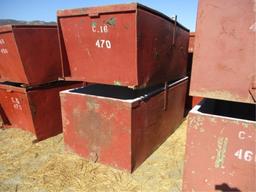 (2) 8' x 4' x 3' 2" Metal Dump Bins