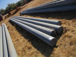 (4) 10 1/2" x 40' Galvanized Pipes