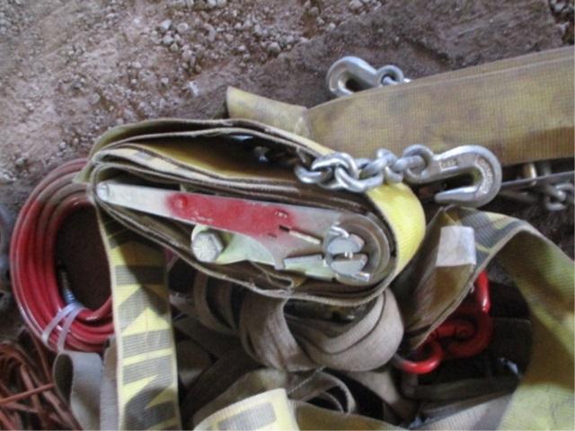 Pallet Of Ratchet Straps, Extension Cords,