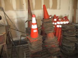 Lot Of Construction Cones,