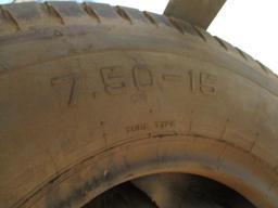 Metal Tire Rack W/(17) Misc Rims & Tires,