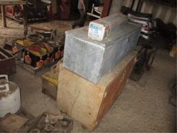 Lot Of Shop Metal Cabinet, Metal Tool Box,