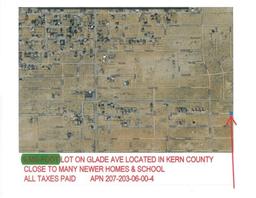 9500 Foot Lot In Kern County California,