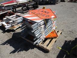 Lot Of Misc Road Construction Signs