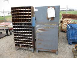 Lot Of (2) Misc Hardware Bins W/Grade 8 Hardware