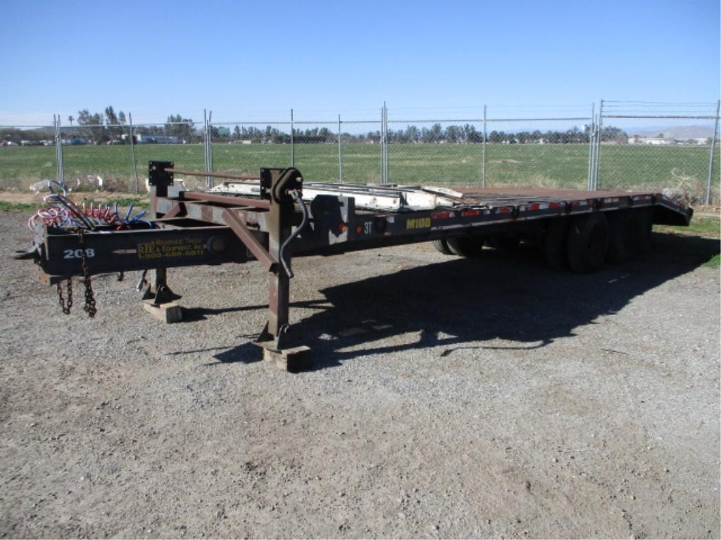 2001 Millennium M10D24PA T/A Equipment Trailer,