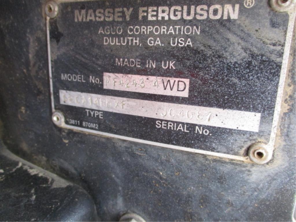 Massey Ferguson 4243 Ag Tractor,