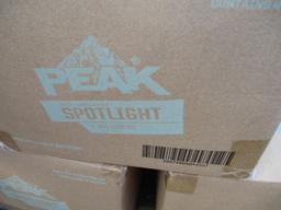 (3) Boxes Of Peak Rechargeable Spot Lights,